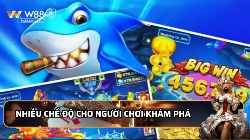 Nhiều chế độ cho người chơi khám phá